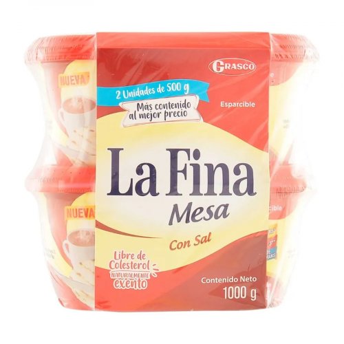 Margarina Fina Mesa Np 2 und 500 g Duopack x 1000 g