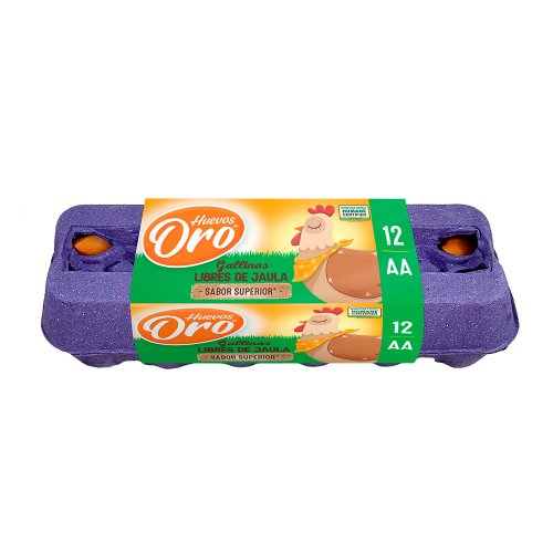 Huevo Tipo AA Estuche Huevos Oro x 12 und
