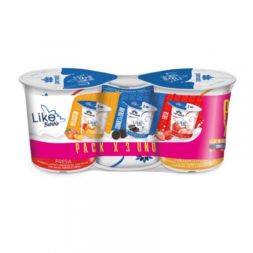 Bebida Lactea Like x 3 und Surtido x 360 g