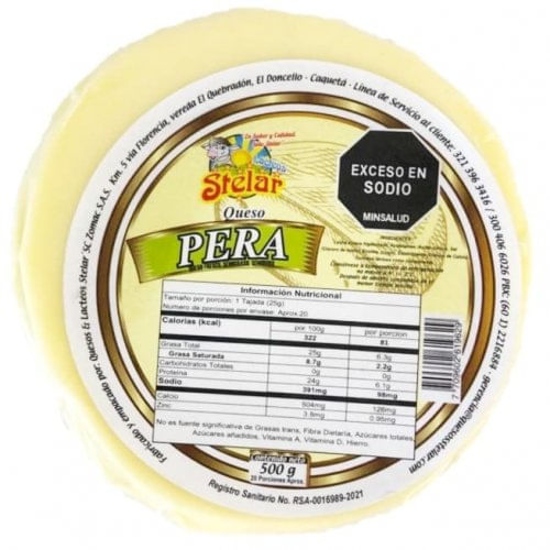 Queso Pera Stelar x 500 g