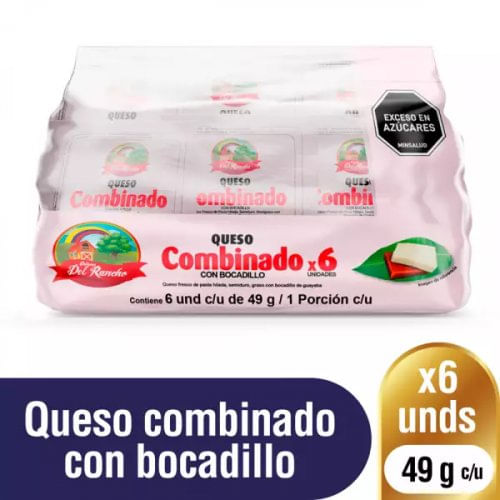 Queso Del Rancho Combinado x 6 und Queso Y Bocadillo x 294 g