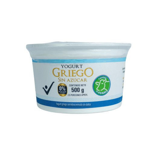 Yogurt Griego El Cural Semidescremado Sin Dulce x 500 g