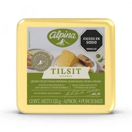 Queso Alpina Tilsit Cuna Finas Hierbas x 125 g