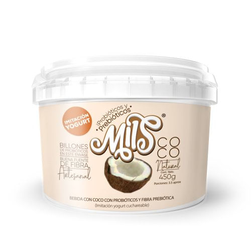Bebida De Coco Mils Imitacion Yogurt Cuchareable x 450 g
