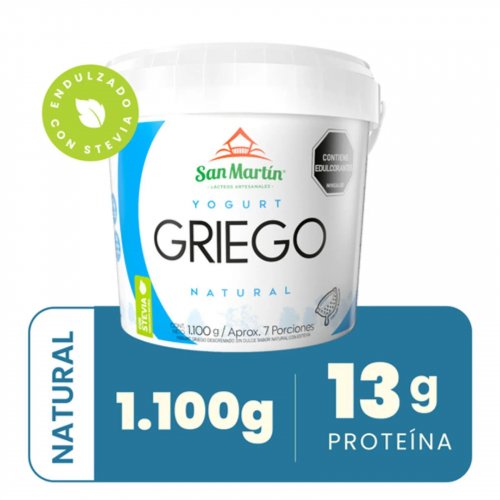 Yogurt Griego San Martin Con Stevia Natural x 1100 g