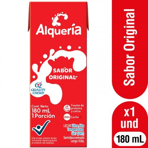 Leche Alqueria Original Tetra x 180 ml
