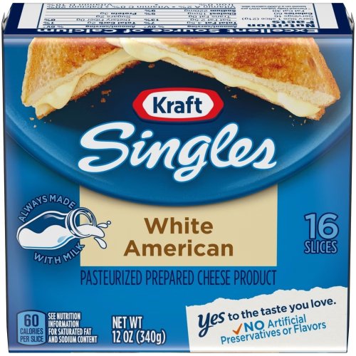 Queso Kraft Americano Tajado Singles White x 340 g