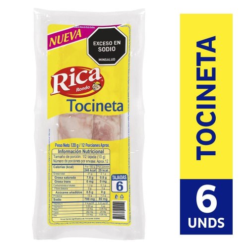 Tocineta Rica x 120 g