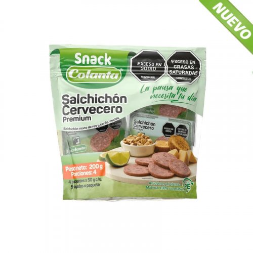 Salchichón Colanta Cervecero Tajado 4 und x 50 g