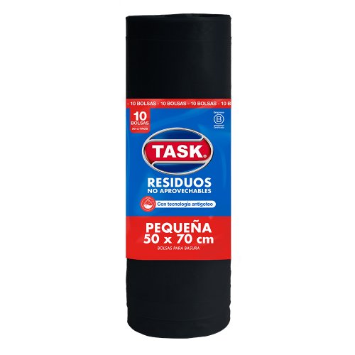 Bolsa Task Bio Rollo 50 X 70 Negra 10 und