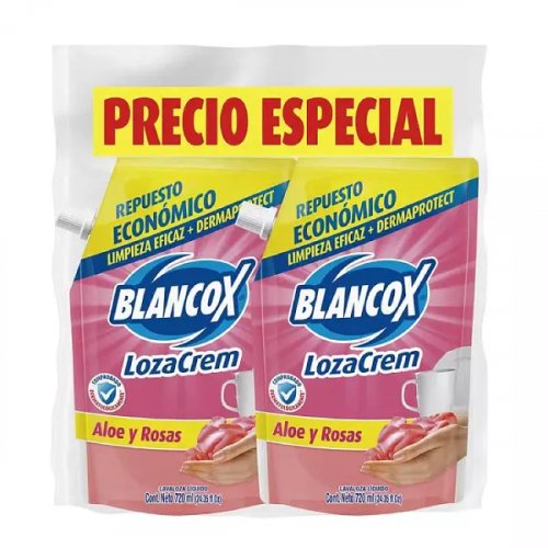 Lozacrem Liquido Blancox Doy Pack Aloe 2 x 720 ml