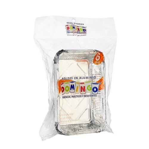 Molde Aluminio Domingo Spaguetti x 6 Und