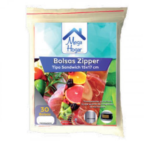 Bolsa Zipper Megahogar x 30 und 15 x 17 cm