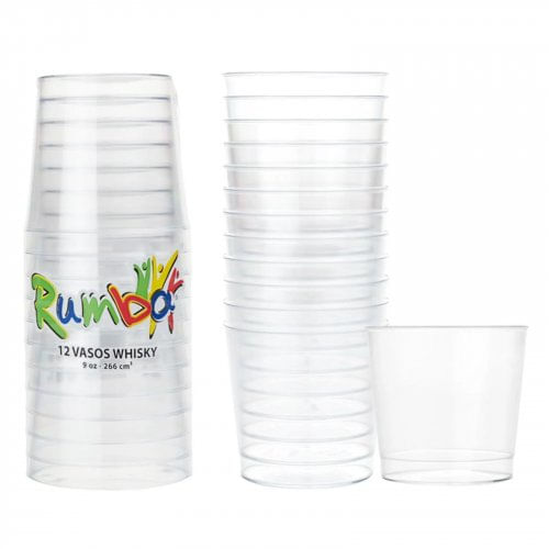 Vaso Rumba Whisky 9 Oz Acrilu x 12 und