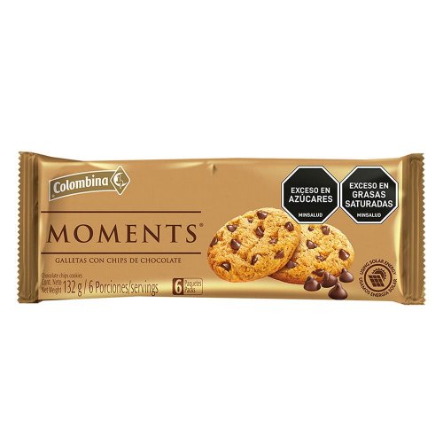 Galletas Moments Chips Choco 132 g