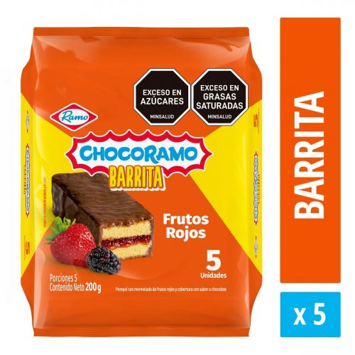 Chocoramo Barrita Frutos Rojos 5 und x 40 g