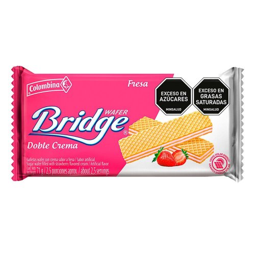 Galletas Bridge Mini Taco Fresa 71 g