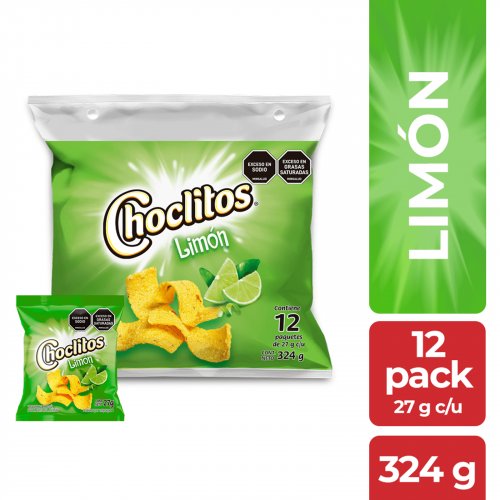 Choclitos Limón x 12 und  27 g