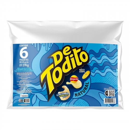 Detodito Margarita Natural 6 und x 45 g Bolsa