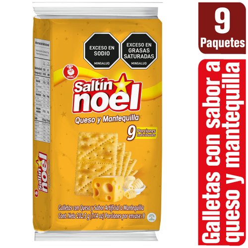 Galletas Saltín Queso Mantequilla X 9 und - 202 g
