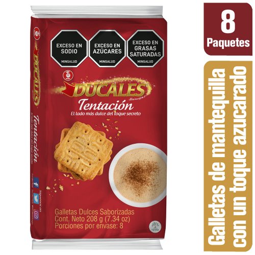 Galletas Ducales Tentación Paq X 8 und / 208 g