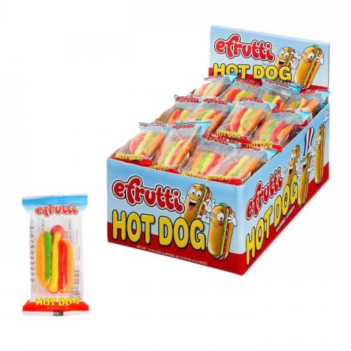 Gomas Efrutti Hot Dog Multicolor x 9 g