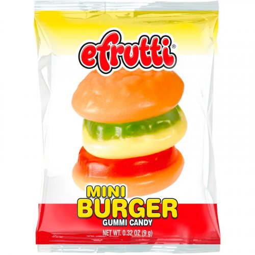 Gomas Efrutti Mini Burger Sour Multicolor x 9 g
