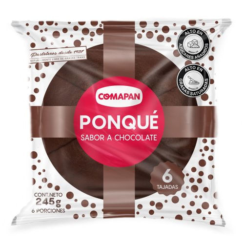 Ponqué Comapantajado Chocolate 245 g