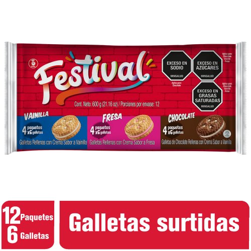Galleta Festival Surtida X 12 Paq / 600 g