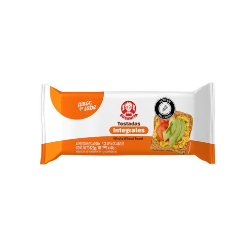 Tostada Susanita Tipo Desayuno Integral 125 g