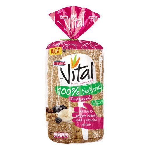 Pan Bimbo Vital Integral Fruticereal 500 g