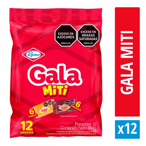 Ponqué Gala Ramo Miti 12 und x 384 g