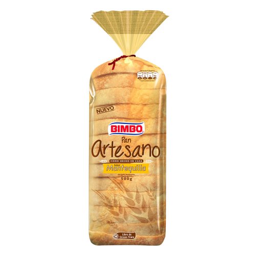 Pan Bimbo Artesano Mantequilla 500 g