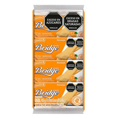 Galletas Bridge X8 und Naranja 240 g