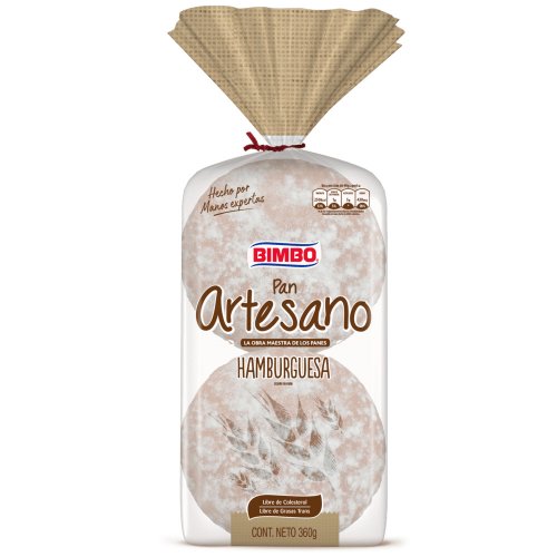 Pan Bimbo Artesano Hamburguesa X4 und 360 g