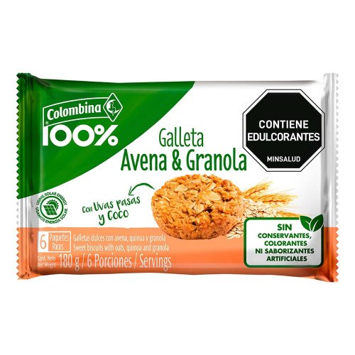 Galleta Crakeñas 100% Avena Granola 180 g