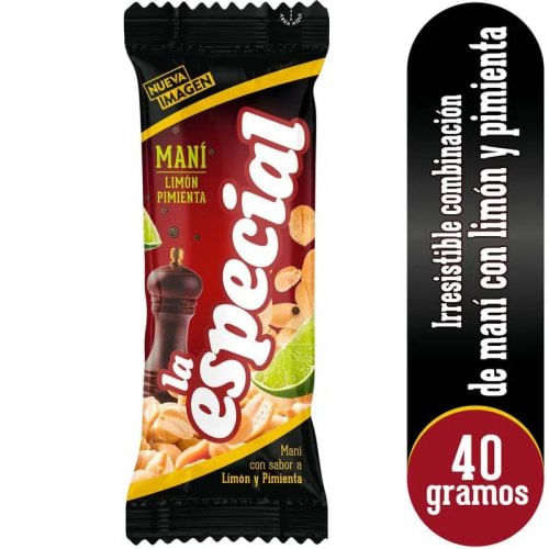 Maní La Especial Limón-Pimienta 40 g