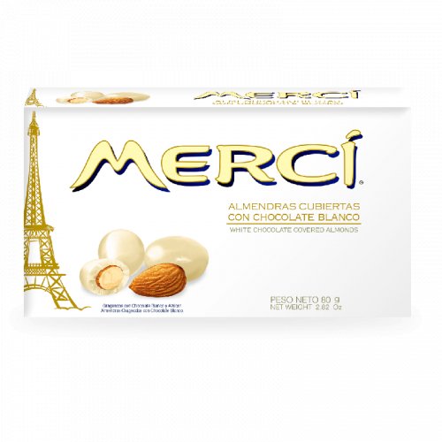 Almendra Merci Chocolate Blanco - 80 g
