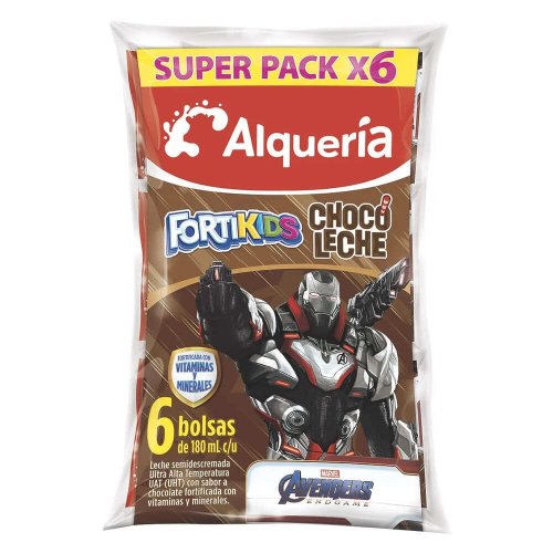 Chocoleche Alqueria Fortikids 6 x 180 ml Avenger