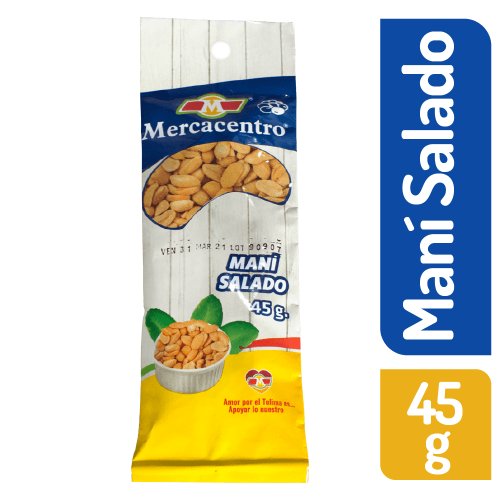Maní Salado Mercacentro 45 g