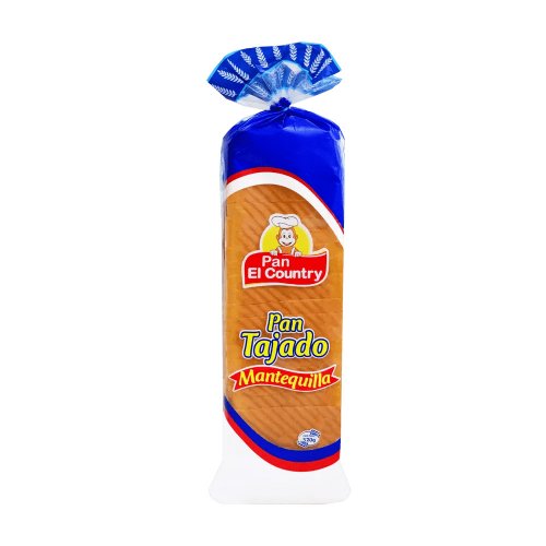 Pan El Country Mantequilla Tajado 520 g