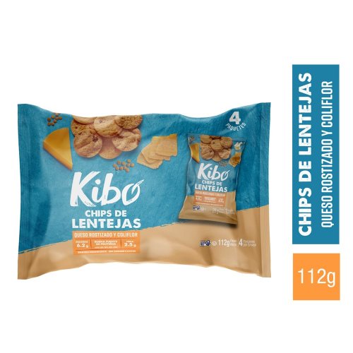 Pasabocas Kibo De Lenteja Queso Rost  x 112  g