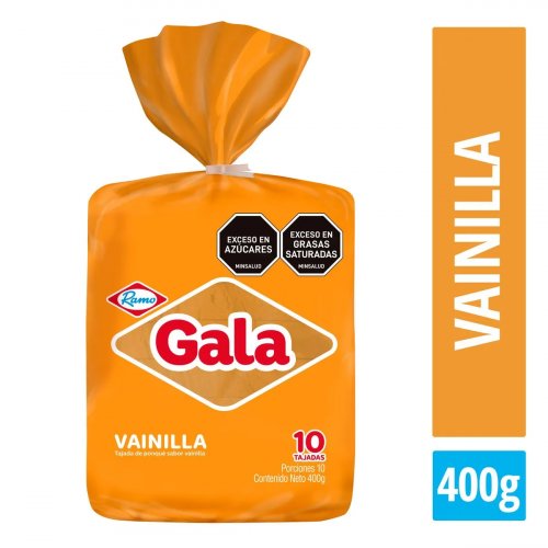Ponqué Gala Ramo Vainilla Bloque 400 g