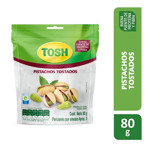 Pasabocas Tosh Pistachos x 80 g