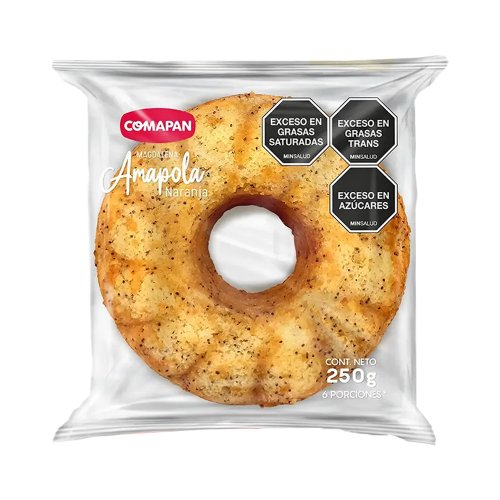 Ponque Magdalena Comapan Amapola Naranja x 250 g