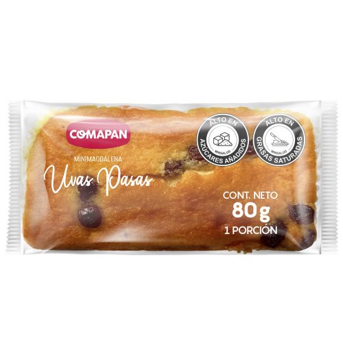Ponque Magdalena Comapan Uvas Pasas x 80 g