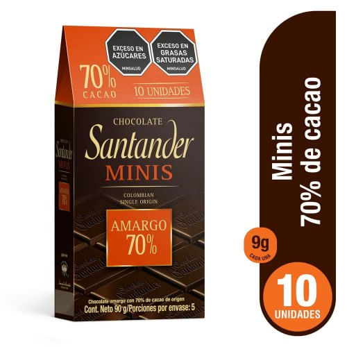 Chocolatina Santander 10 und x 9 g Minis x 90 g