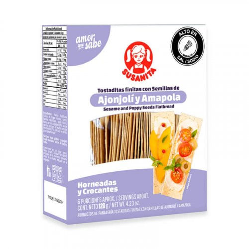 Tostaditas Susanita Finitas Con Semillas 120 g