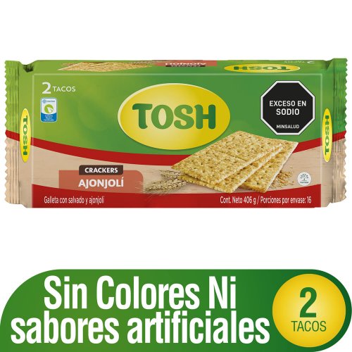 Galleta Tosh Fit Ajonjoli x 406 g