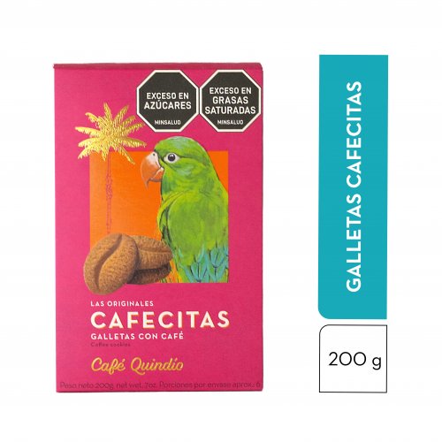 Galletas Café Del Quindio Cafécitas Caja x 200 g